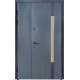 Вхідні двері Termo House 1,5 модель 705/431 темний антрацит/сірий антрацит