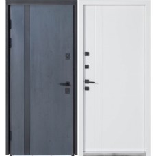 Вхідні двері Termo House модель 710/265 темний антрацит/білий атласний