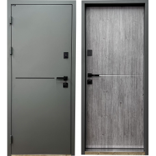 Вхідні двері Street Termo Aluma-3 Metallic grey/Віола модрина вулканічна