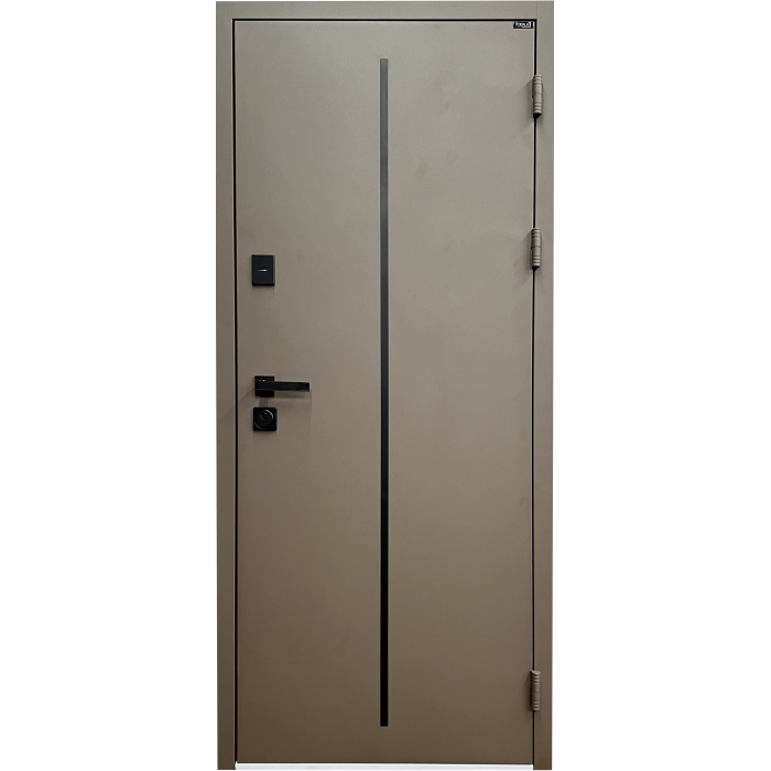 Вхідні двері Street Termo Aluma-4 Metallic brown/Лайн-3 сонома оак Вхідні двері Street Termo Aluma-4 Metallic brown/Лайн-3 сонома оак