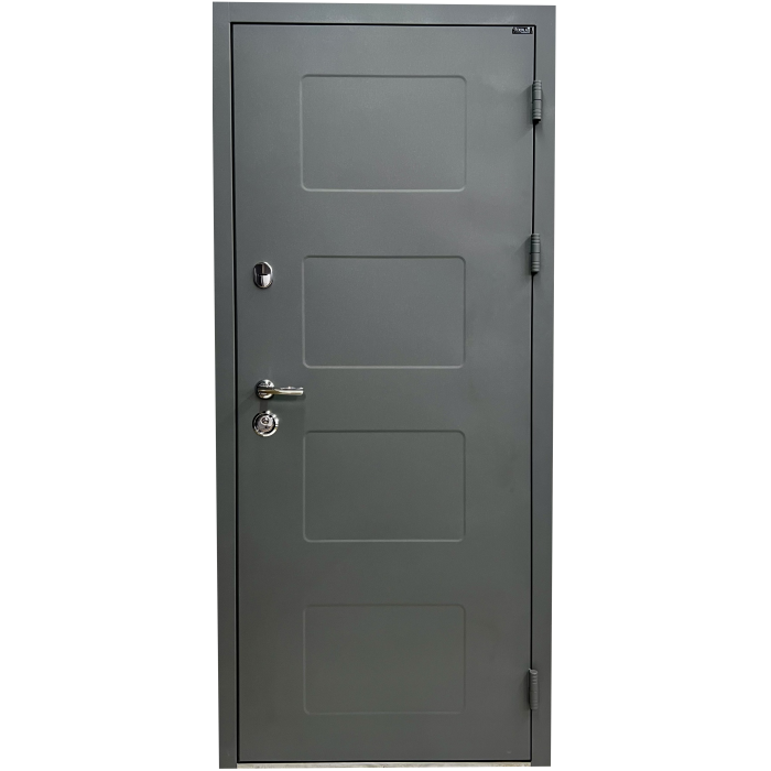 Вхідні двері Street Termo ART Metallic grey/Дублін дуб сантана