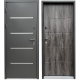 Вхідні двері Street Termo Aluma Metallic grey/Токіо-2 дуб шато