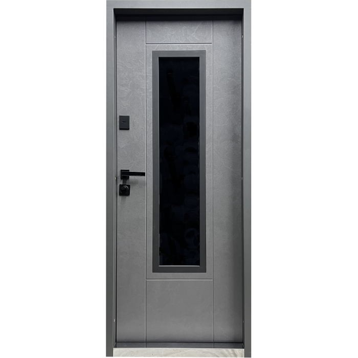 Вхідні двері Street Termo Q-11 Metallic grey/бетон сірий